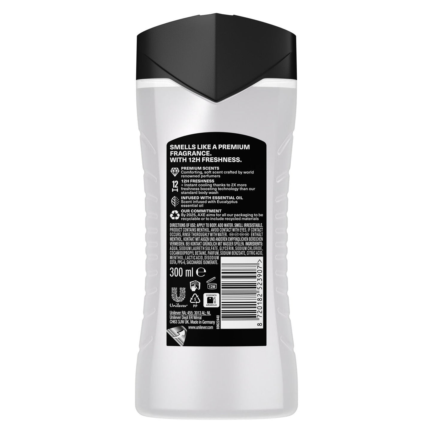 Pure Coconut Moisturizing Shower Gel Eucalyptus & Oak Scent AXE