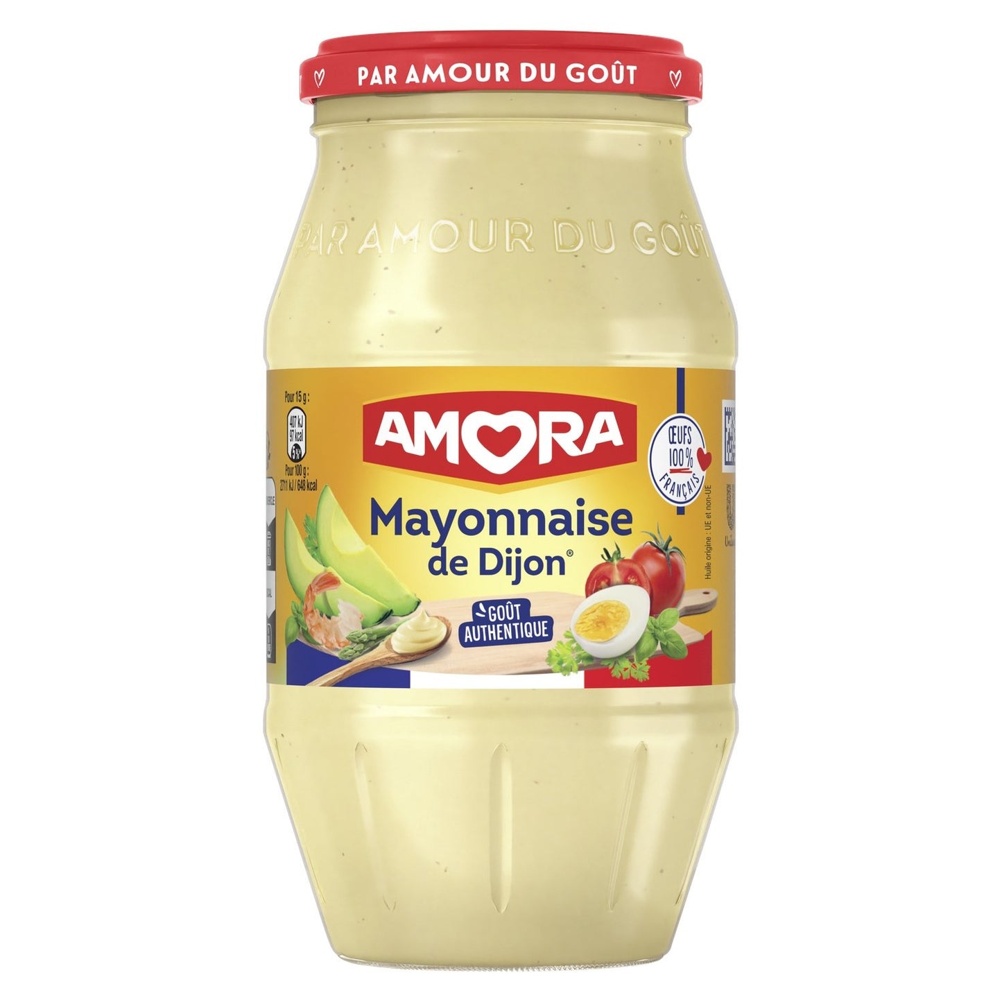 Mayonnaise de Dijon AMORA le bocal de 385g