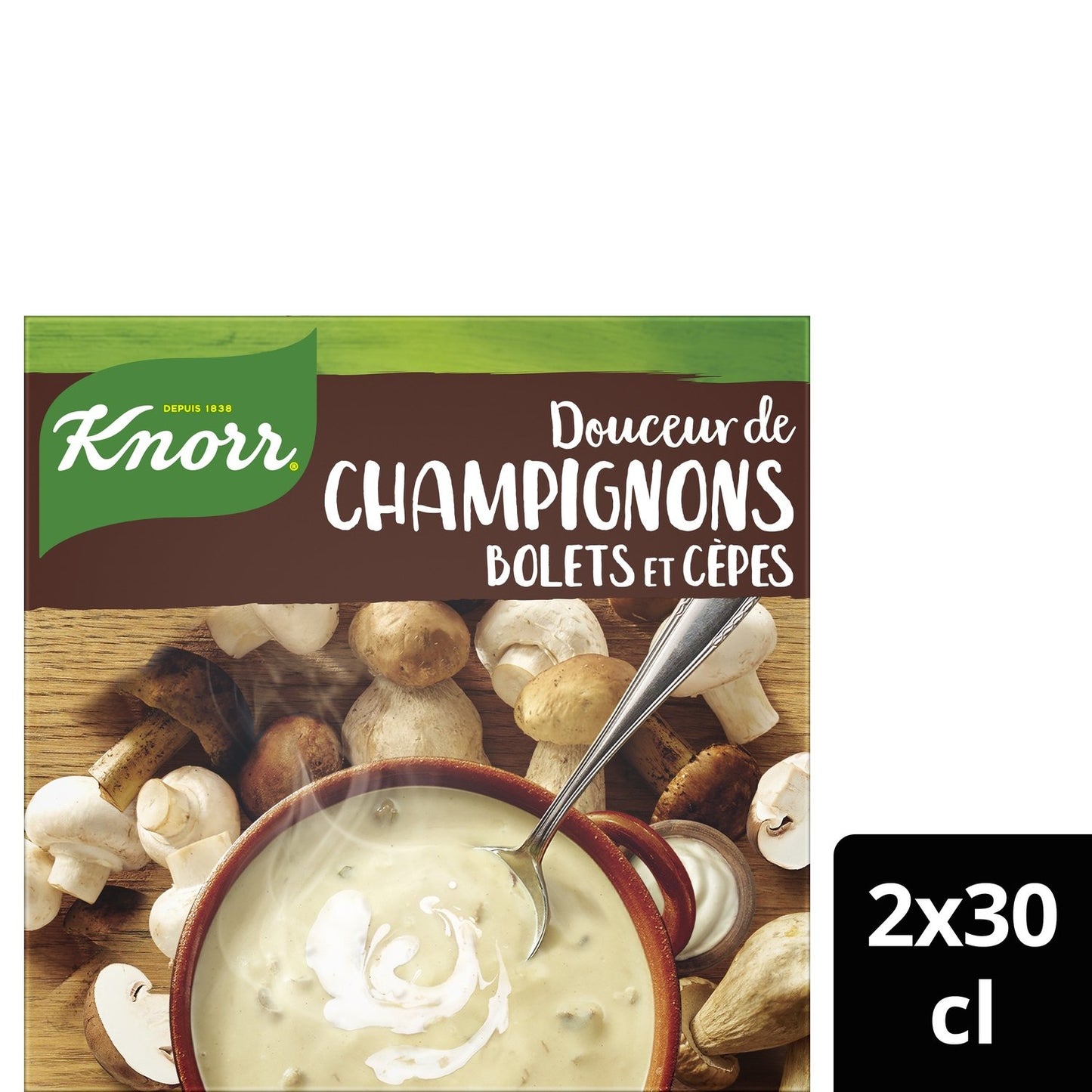 Soupe Velouté Champignons Bolets Cèpes KNORR les 2 briques de 30cL