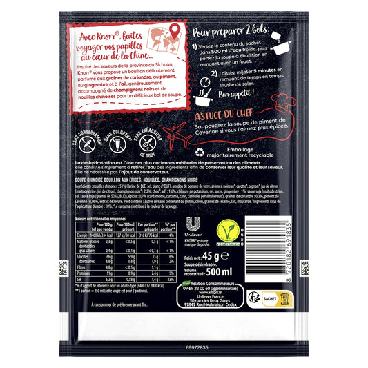 Soupe Déshydratée Chinoise KNORR