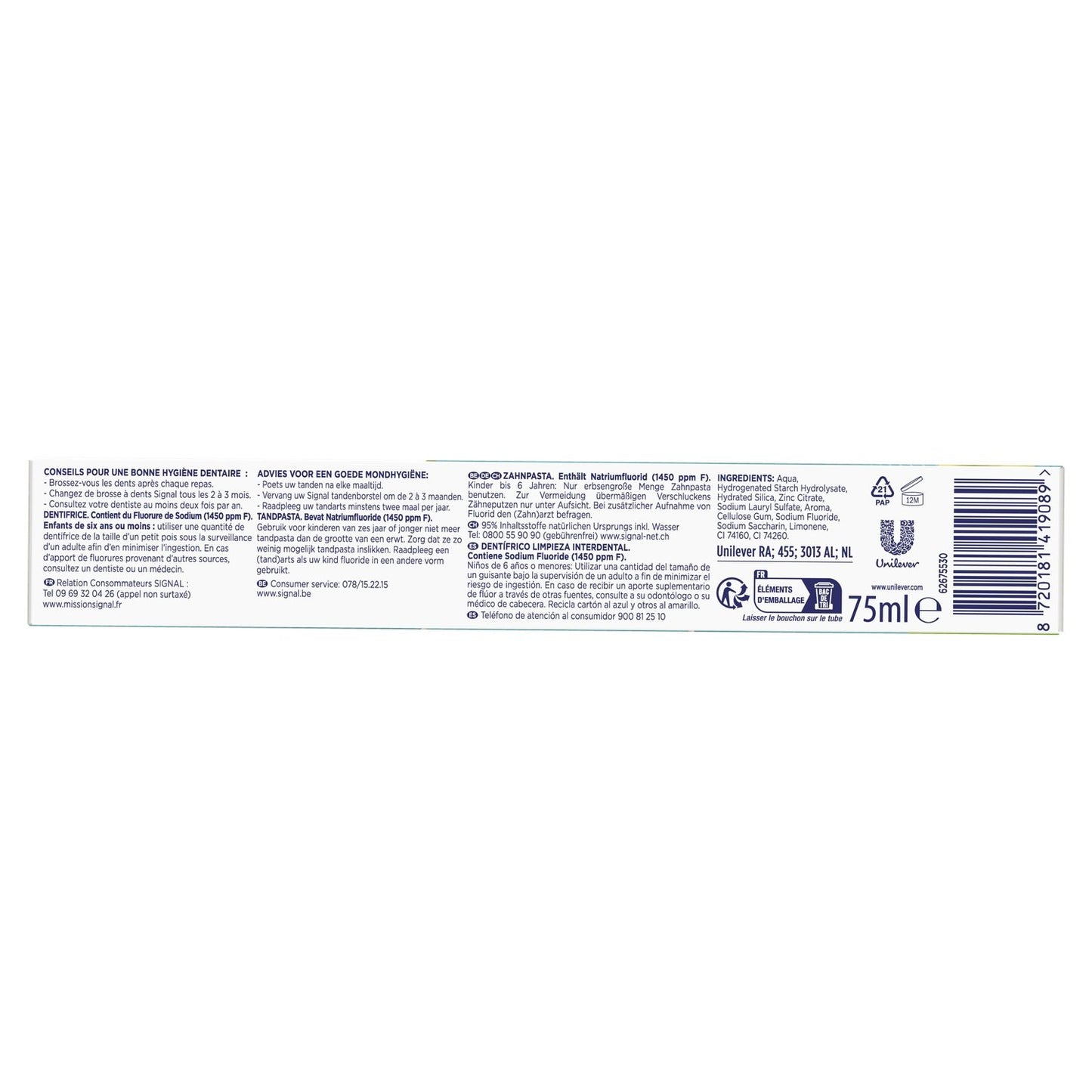 Integral 8 Interdental Toothpaste Prebiotic Effect SIGNAL