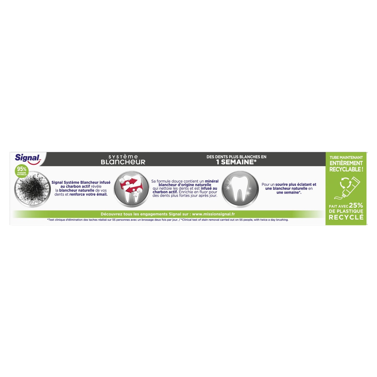 SIGNAL Whitening System Activated Charcoal Toothpaste