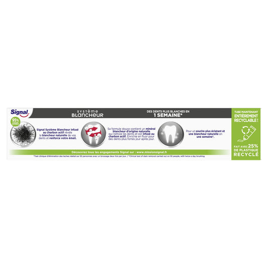 Dentifrice Charbon Actif Système Blancheur SIGNAL