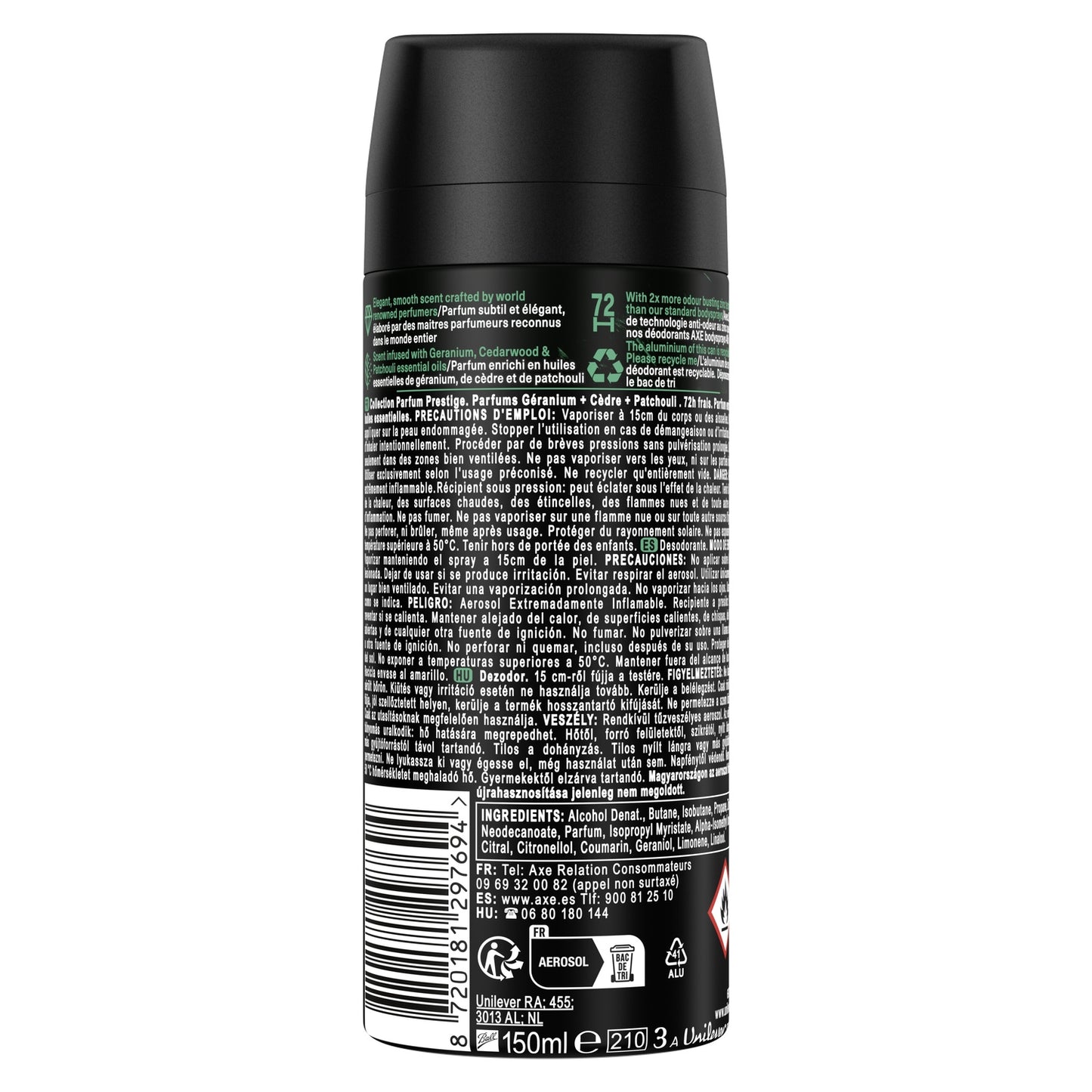 AXE Geranium Emerald Men's Deodorant Spray