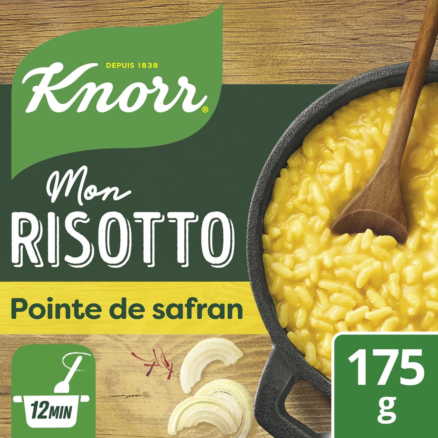 Risotto Pointe de Safran Plat Cuisiné en 12min KNORR Le sachet de 175g