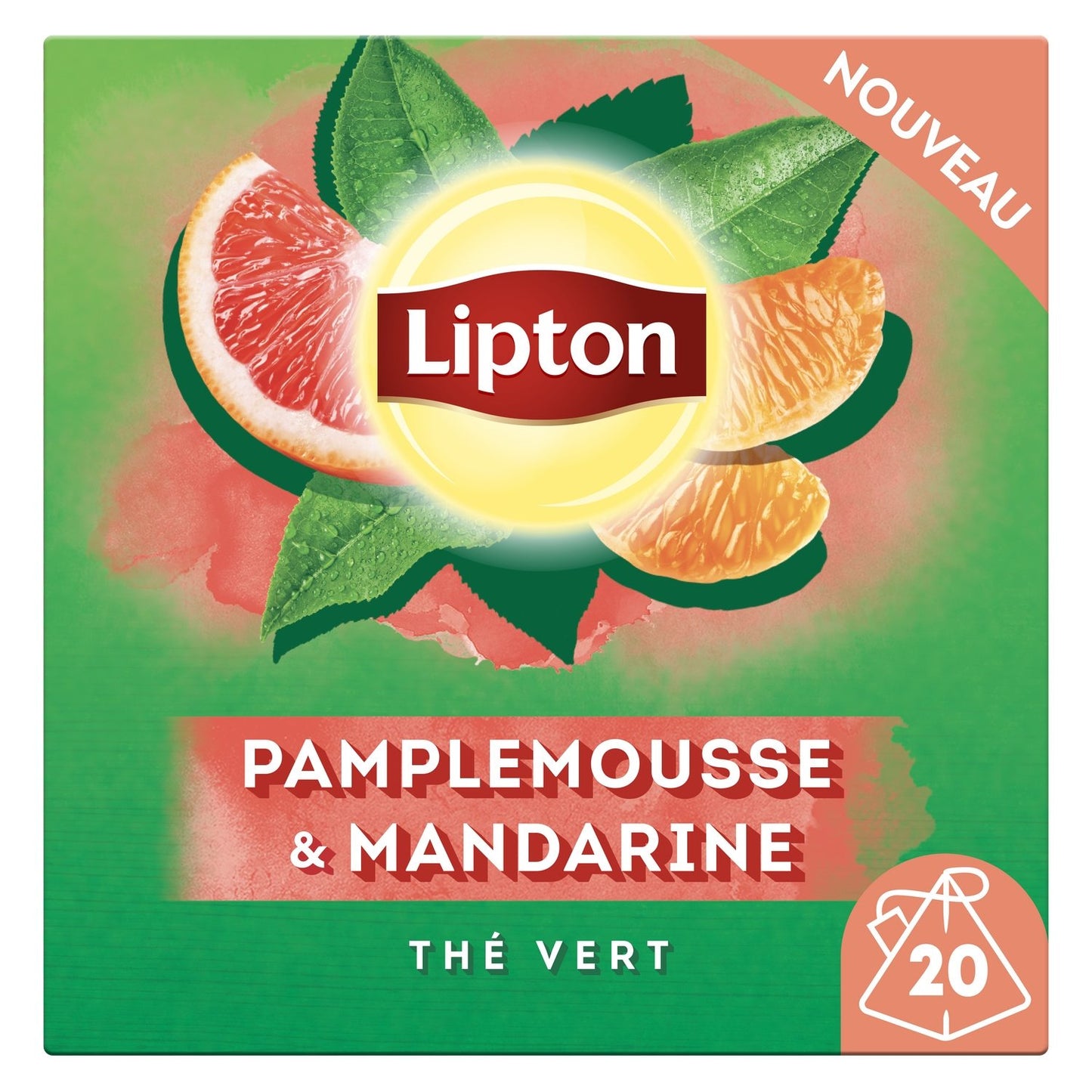 LIPTON Grapefruit Mandarin Green Tea