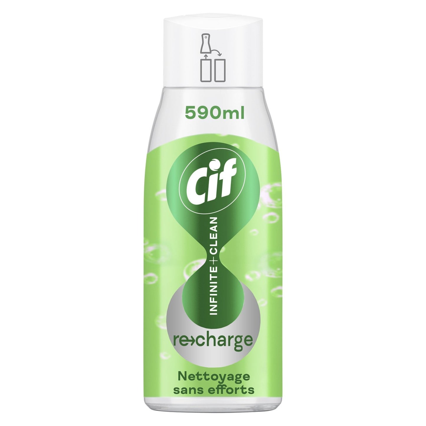 Recharge Nettoyant Ménager Infinite+ Clean Nettoyage Sans Efforts CIF la recharge de 590mL