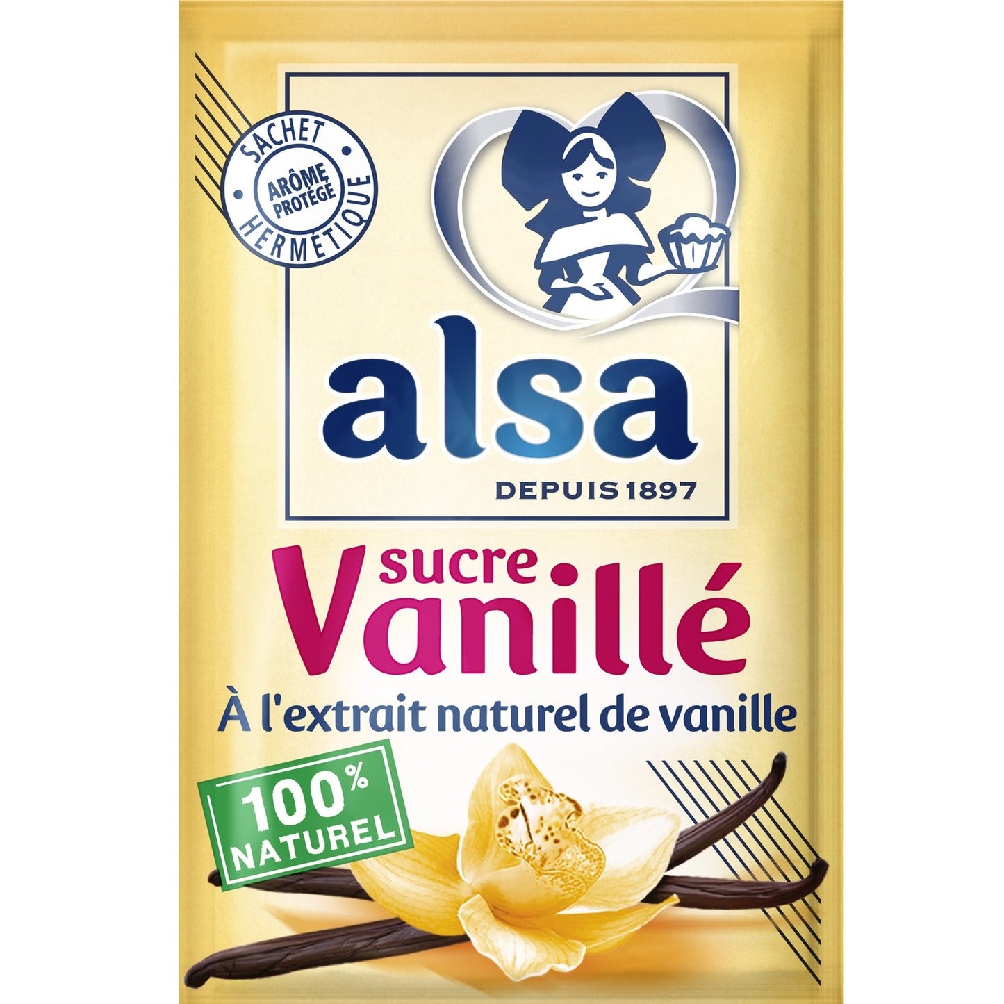 Sucre Vanillé ALSA les 12 sachets - 90g