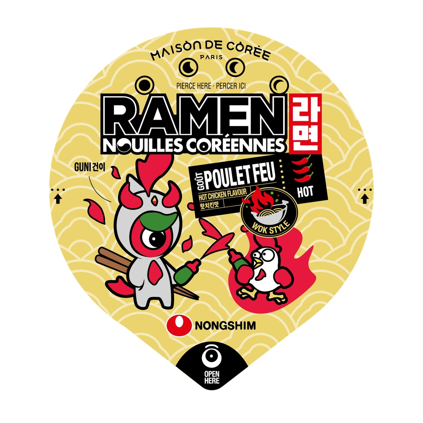 Korean Noodles with Chicken Flavor HOUSE OF KOREA