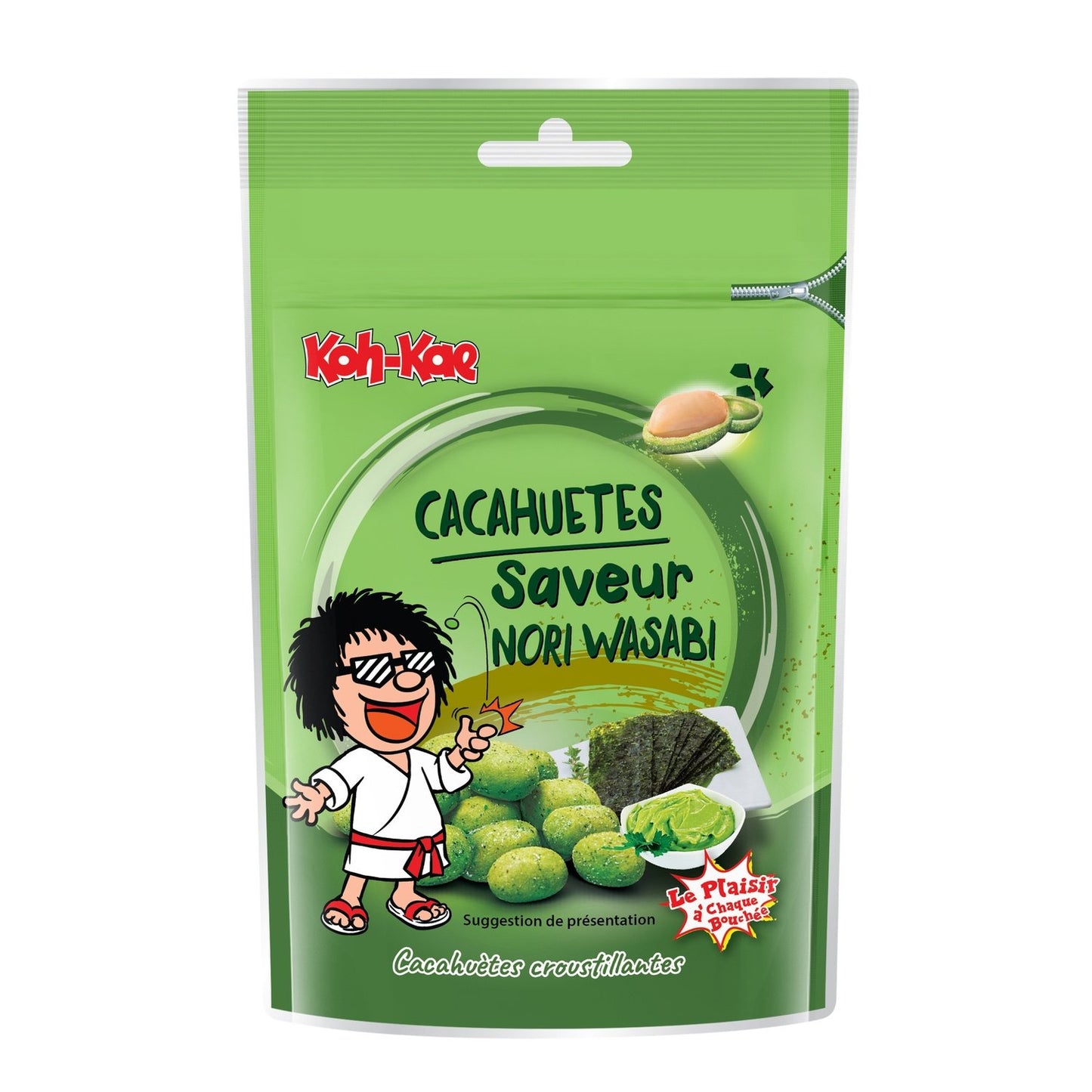 Cacahuètes au Nori Wasabi KOH-KAE le paquet de 80g