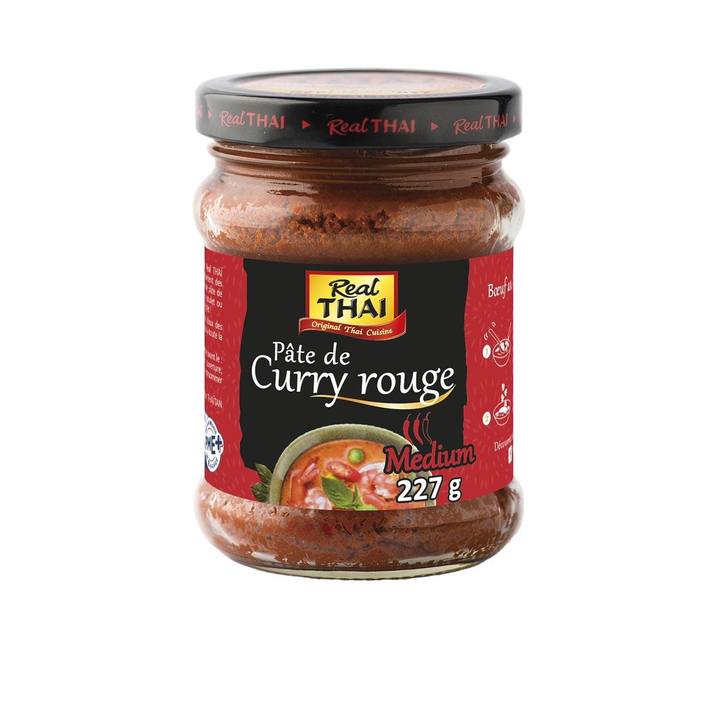 Pâte de Curry Rouge REAL THAI le pot de 227g