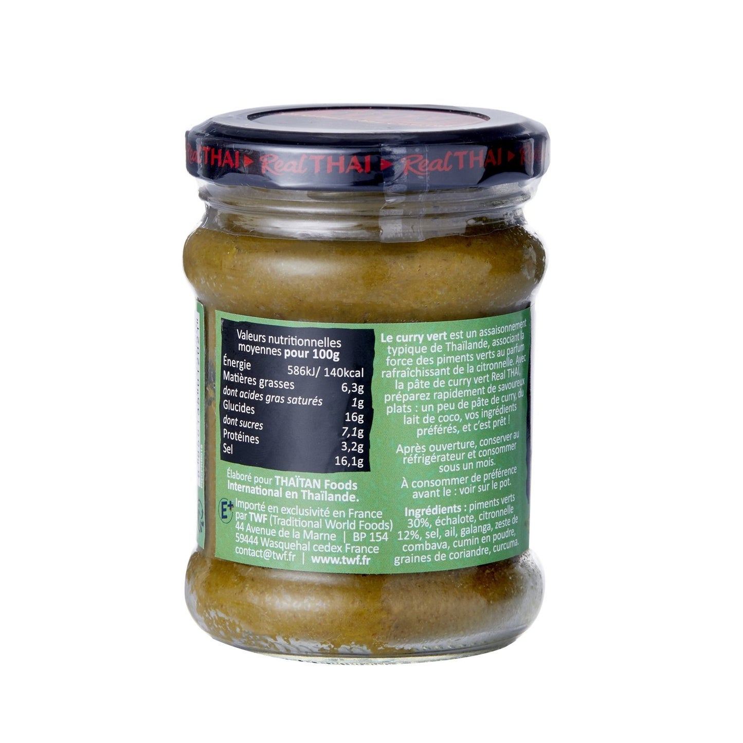 Pâte de Curry Vert REAL THAI