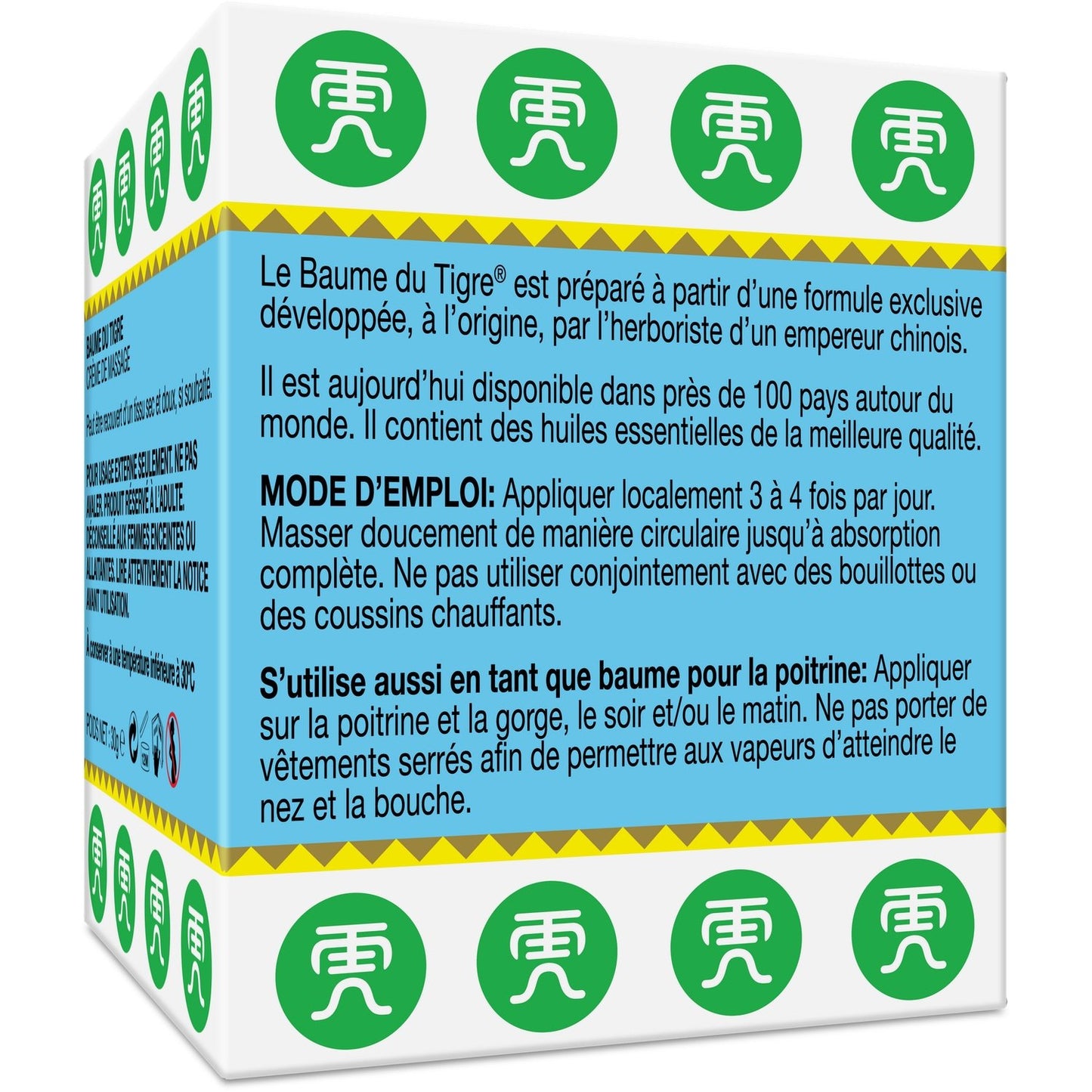 Baume Massage Pectoral Effet Froid BAUME DU TIGRE