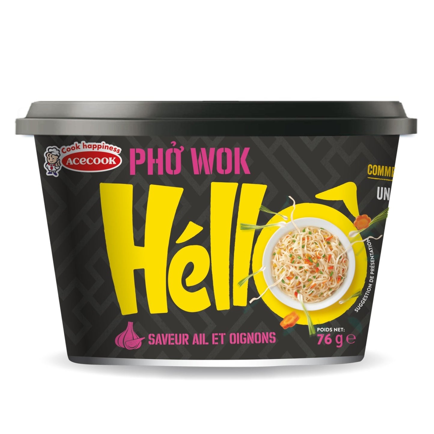 Nouilles de Riz Ail Oignon ACECOOK le pot de 76g