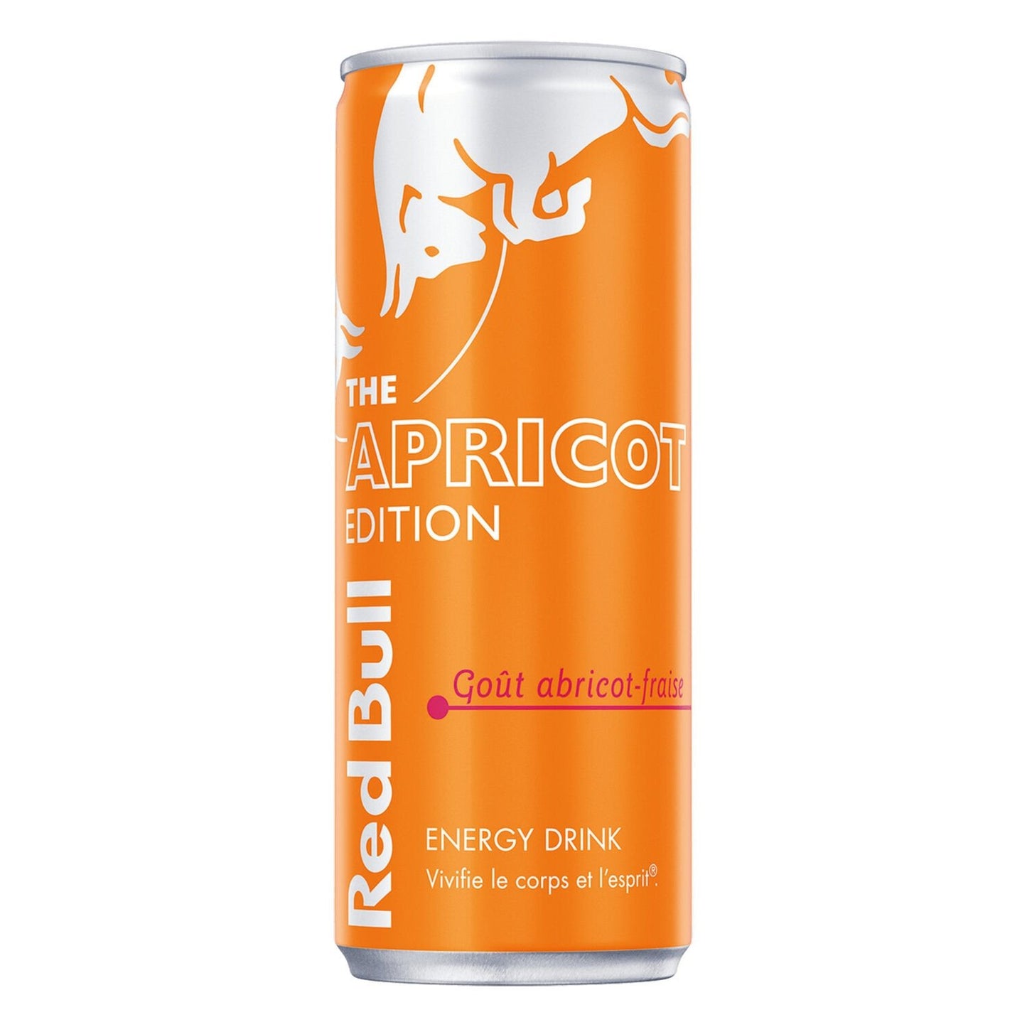 Boisson Goût Abricot-Fraise RED BULL la canette de 25cL