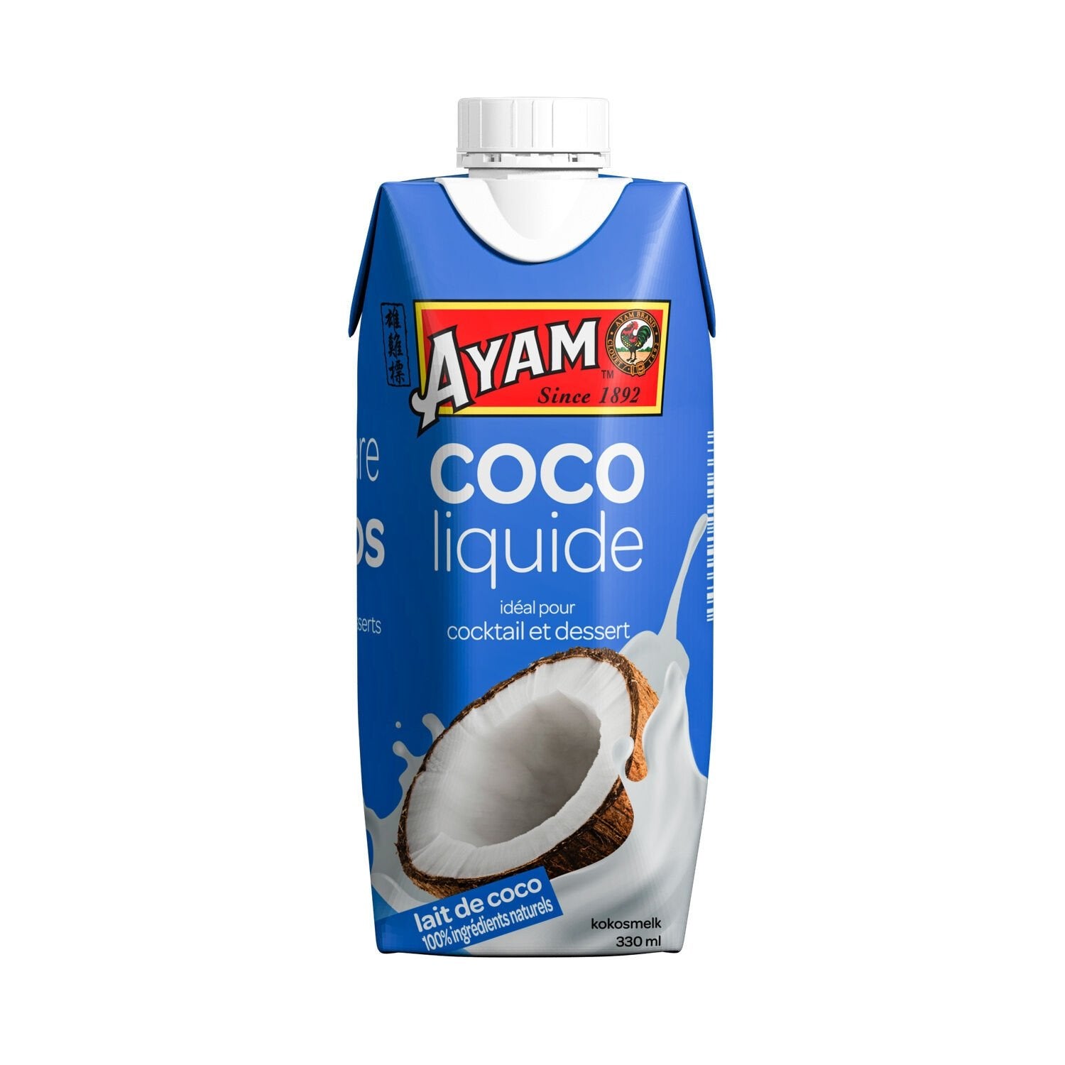 kokosmilch aufbewahren Flüssige Kokosmilch AYAM – La Famille à Table!
