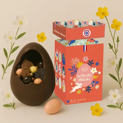 Maxi oeuf surprise chocolat au lait CHOCODIC