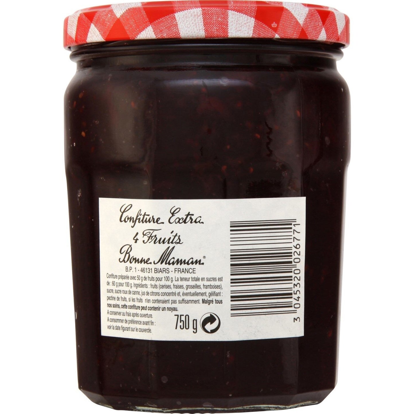 BONNE MAMAN Family Size 4 Fruit Jam