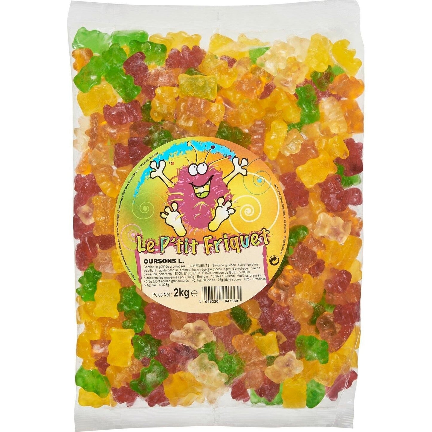Bonbons Oursons L LE P'TIT FRIQUET le paquet de 2Kg