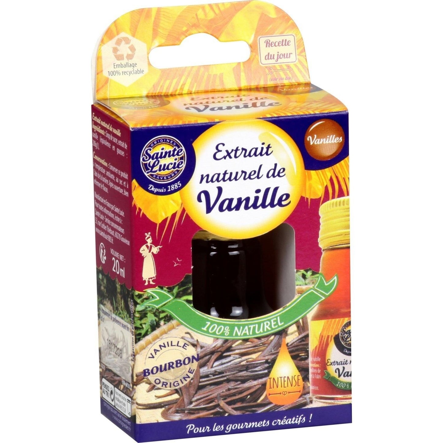 Extrait de Vanille SAINTE LUCIE le flacon de 20 ml
