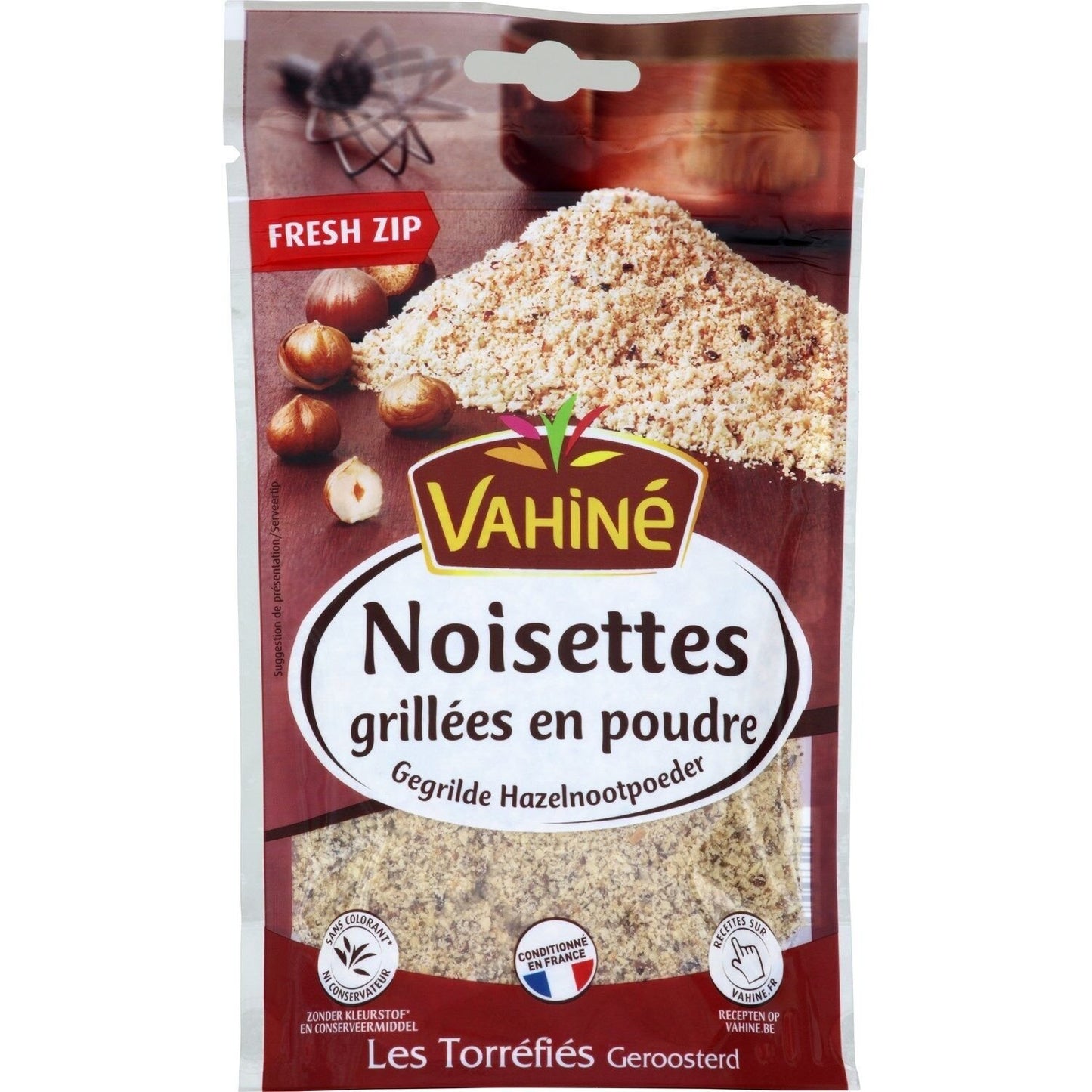 Noisettes Grillées en Poudre VAHINE le sachet de 100 g