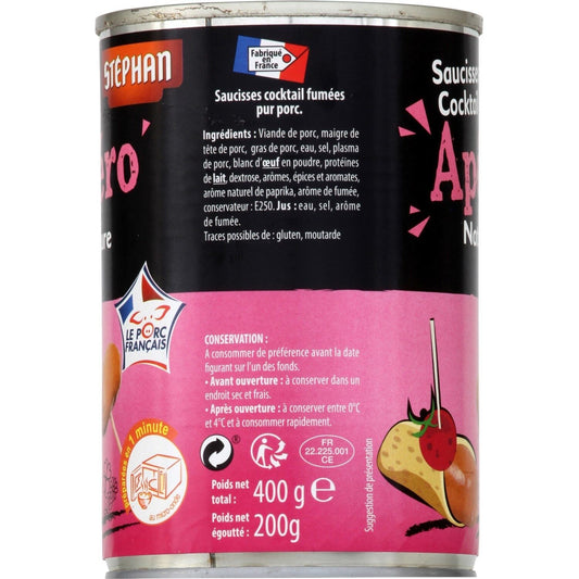 Saucisses Cocktail Fumées Nature STEPHAN