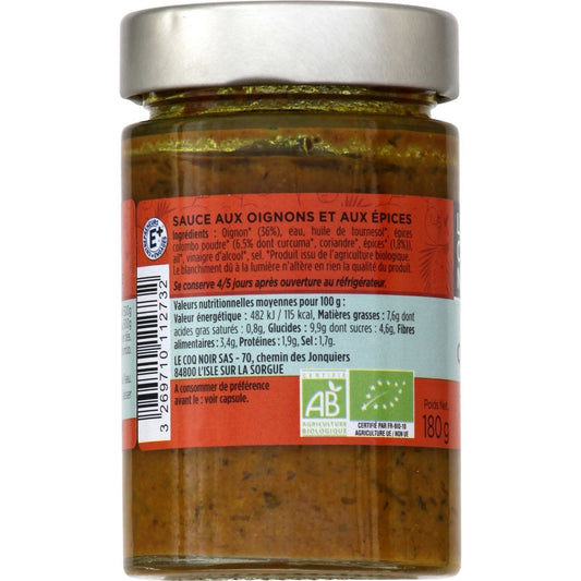 Sauce Bio Colombo Doux LE COQ NOIR