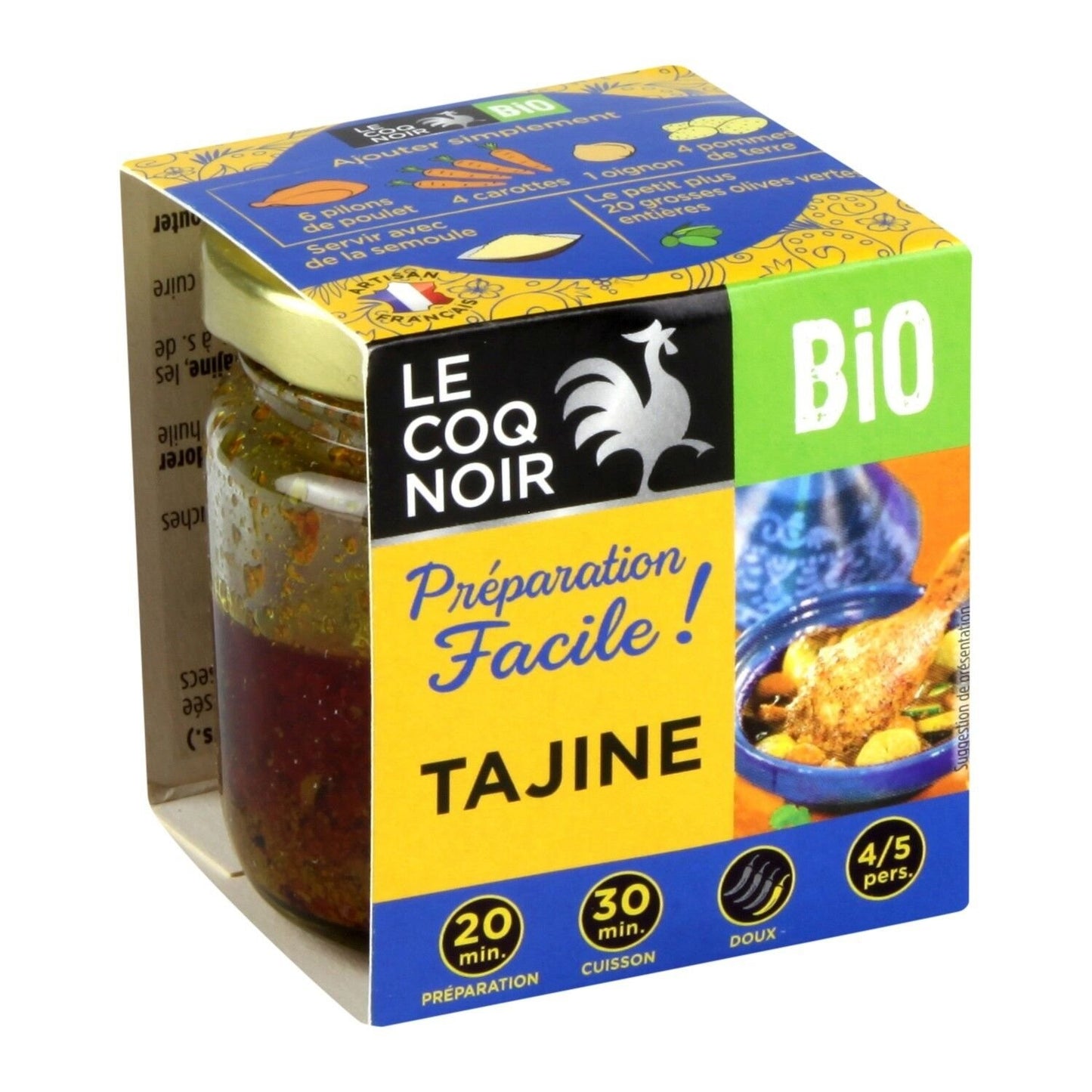 Préparation Culinaire Bio pour Tajine LE COQ NOIR