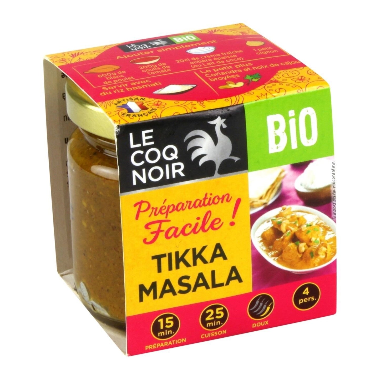 Organic Culinary Preparation Tikka Masala LE COQ NOIR