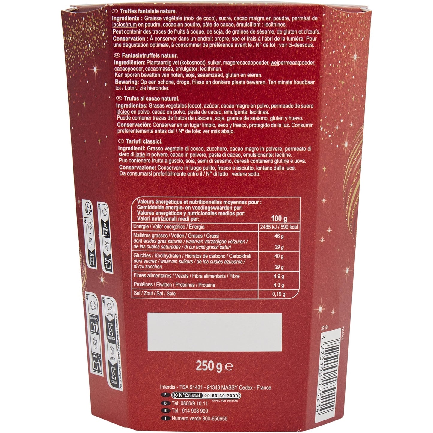 Chocolate Truffles Plain SPIRIT OF THE PARTY