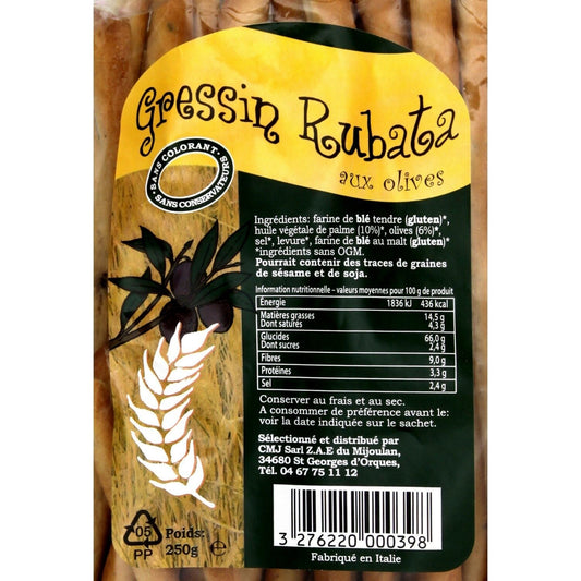 Gressin aux Olives BISCUIT DE MEL