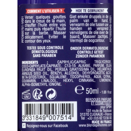 Huile à Barbe Barbe Dure BLONDEPIL