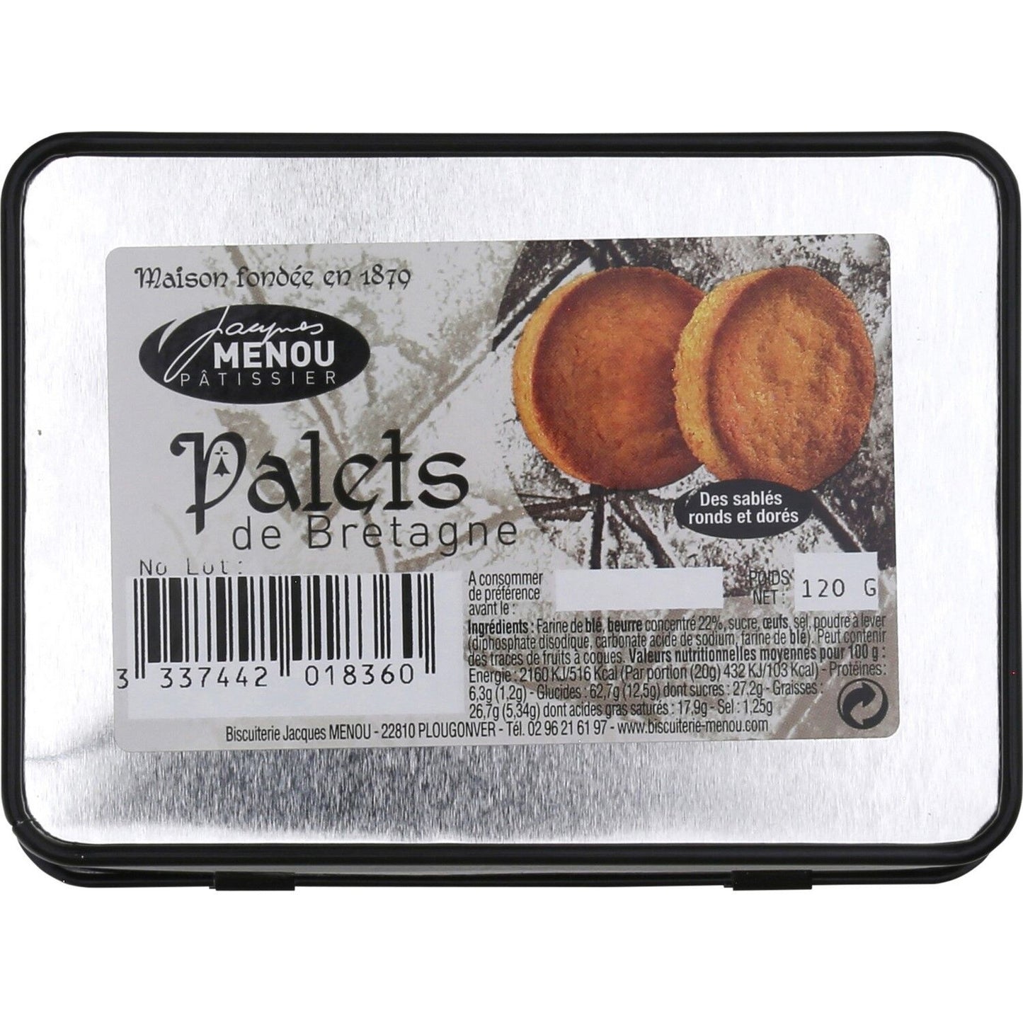 JACQUES MENOU Brittany Palets Kekse