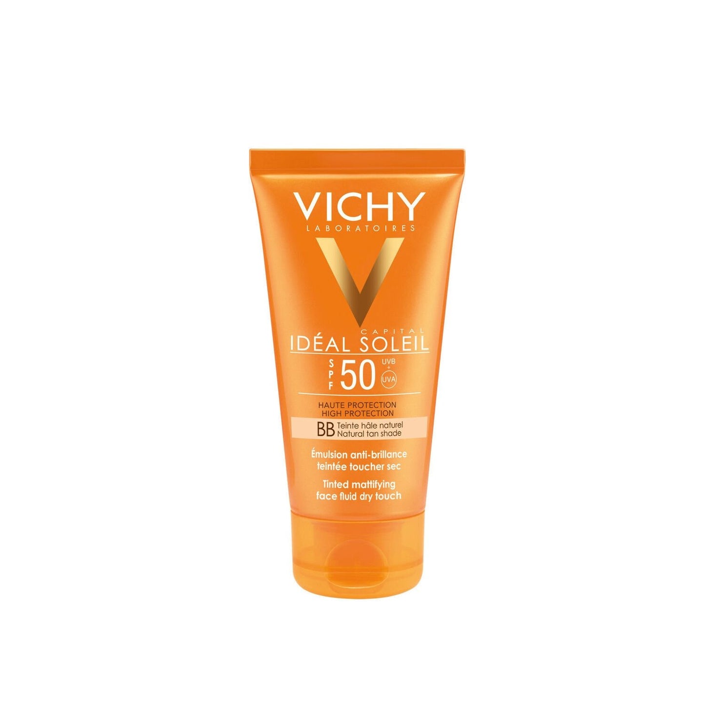 Crème Solaire Teintée Hâle Naturel Visage Spf 50+ Emulsion Toucher Sec VICHY LABORATOIRES le tube de 50mL