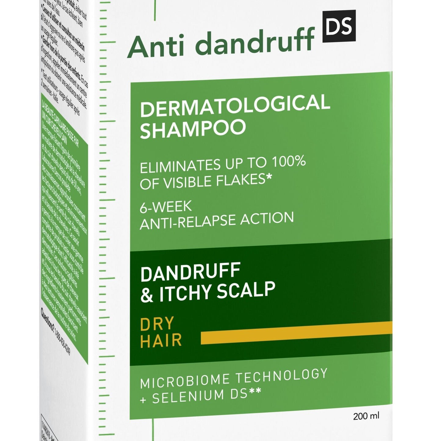Shampoing Cheveux Secs Antipelliculaire Démangeaisons Dercos VICHY LABORATOIRES le flacon de 200mL