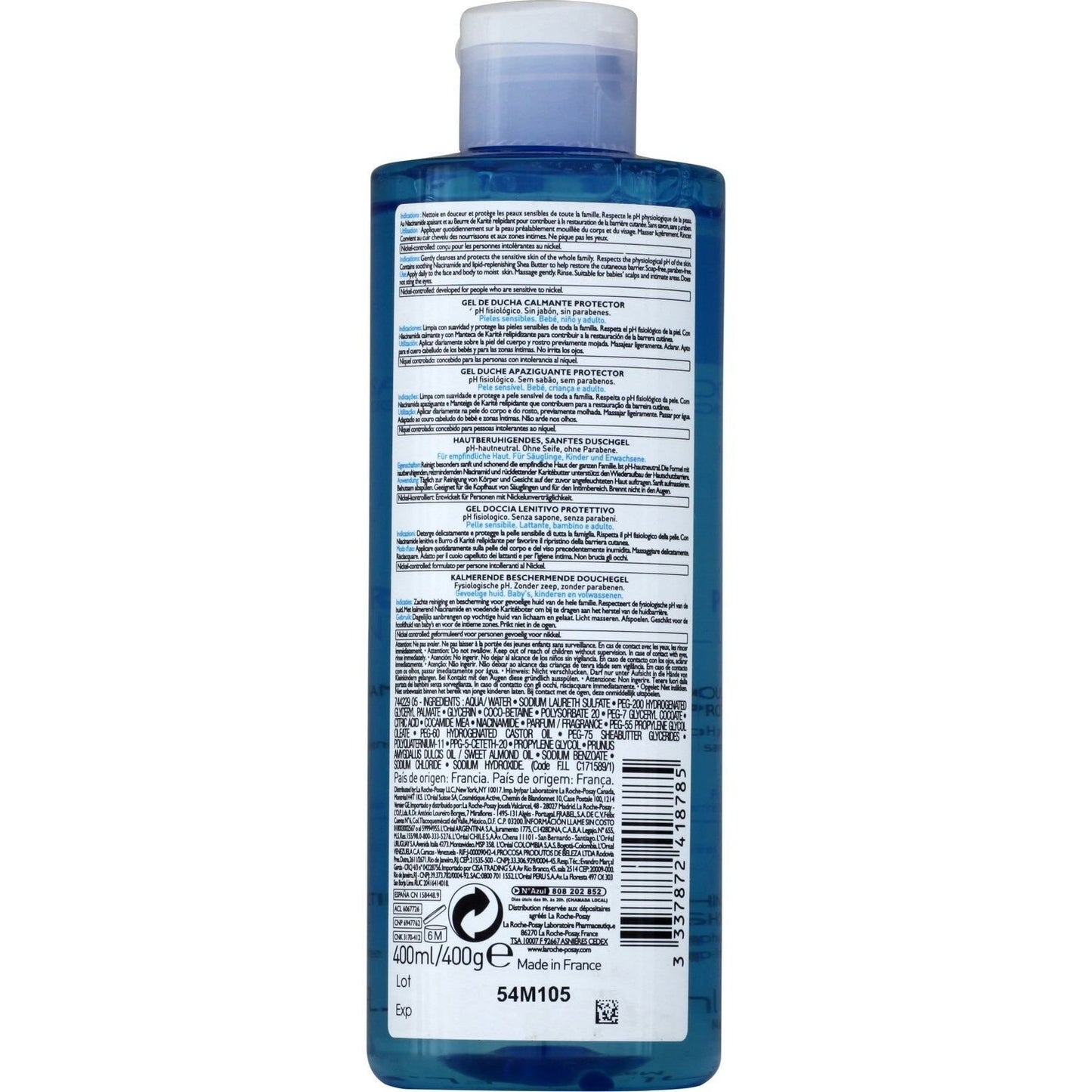 Shower Gel for Very Dry Sensitive Skin Nourishing Soothing Anti-Tightness Lipikar LA ROCHE-POSAY
