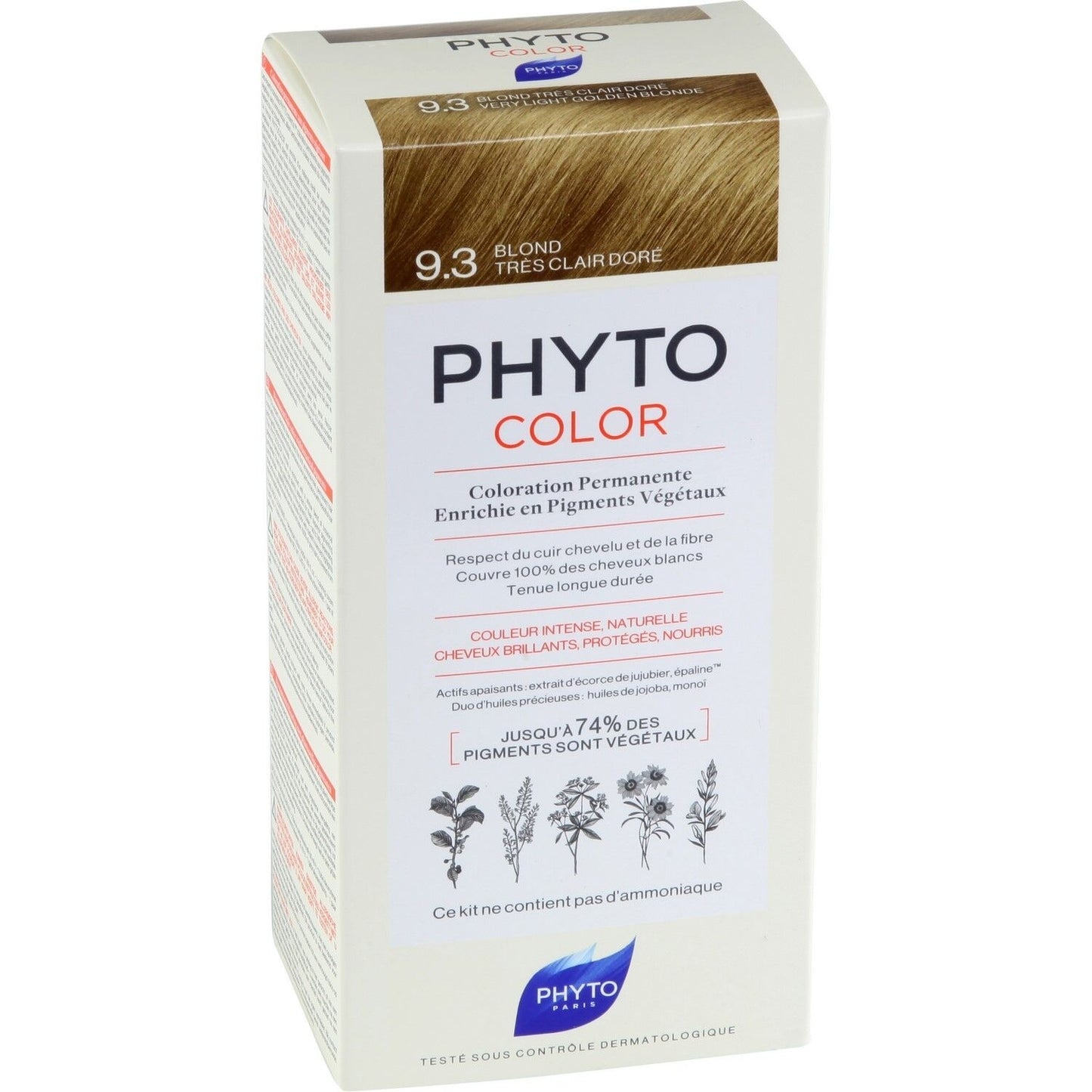 Coloration Permanente 9.3 Blond Très Clair Doré PHYTOCOLOR