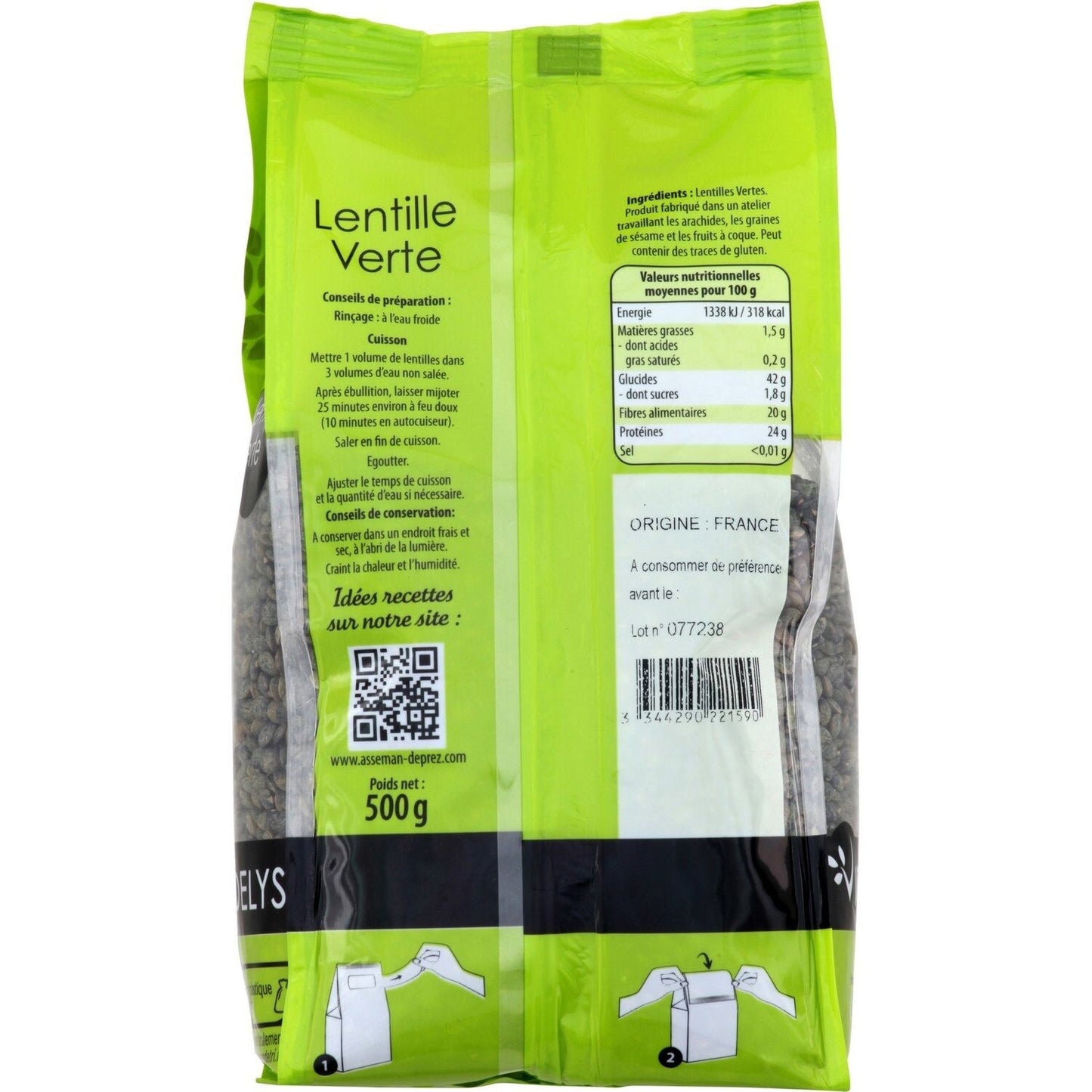 VIDELYS Green Lentils