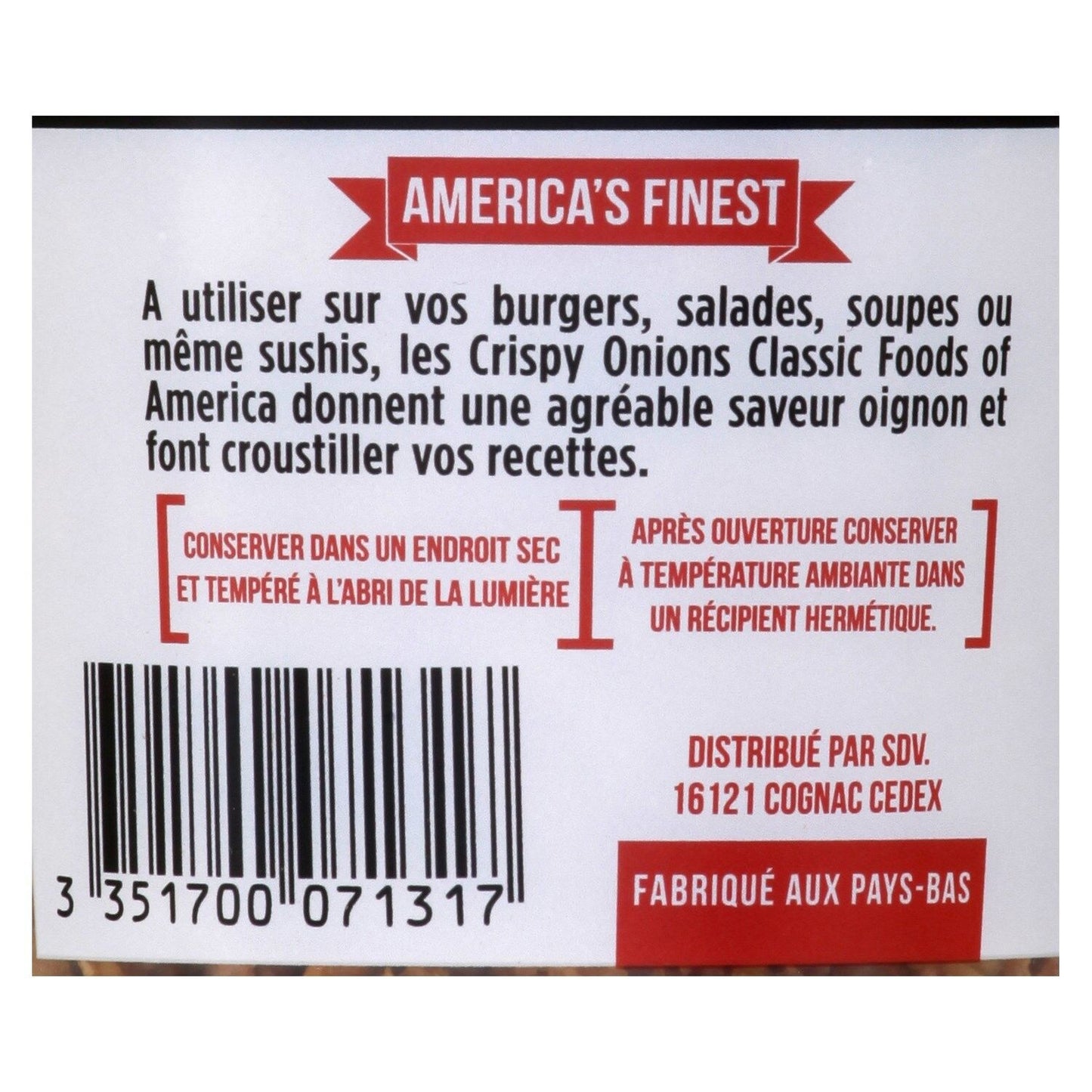 Oignons Frits CLASSIC FOODS
