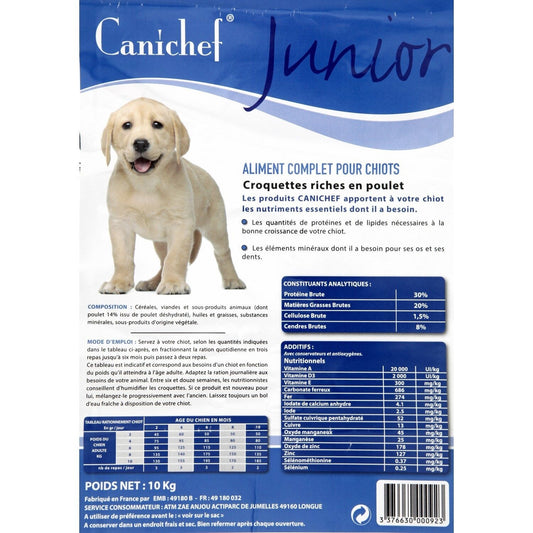 CANICHEF Junior Hundefutter mit Huhn