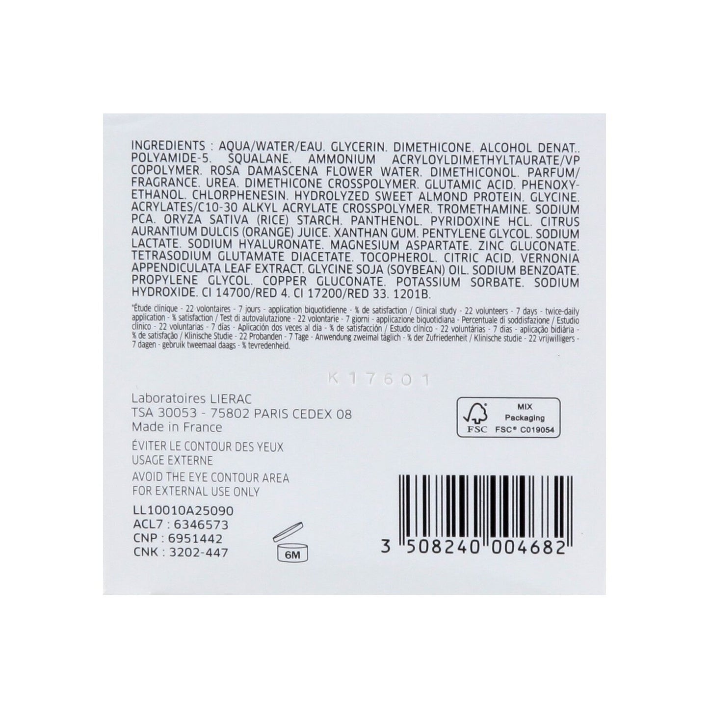 LIERAC Feuchtigkeitsspendendes Gesichtscreme-Gel