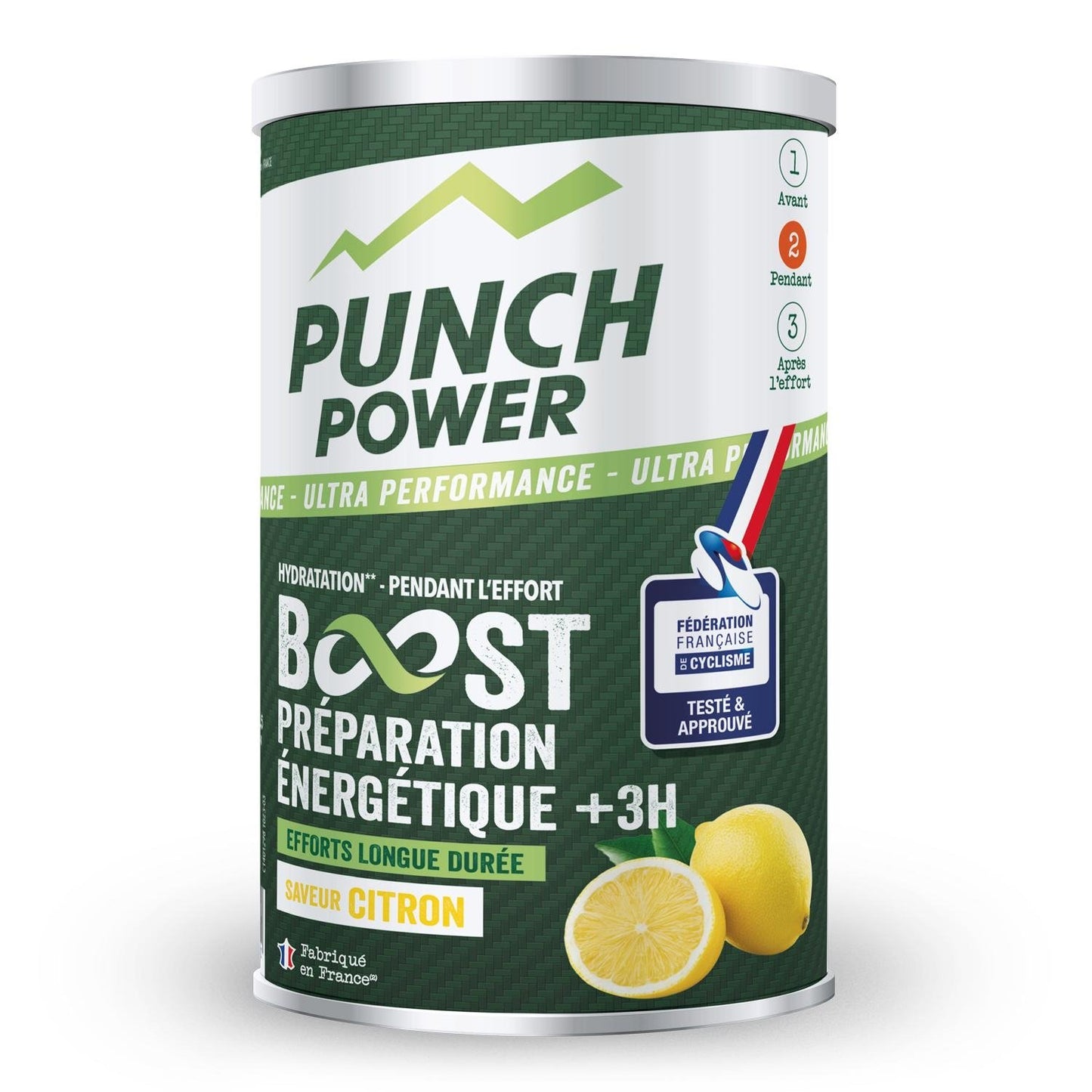 Energy Drink Boost +3h Lemon Flavor PUNCH POWER