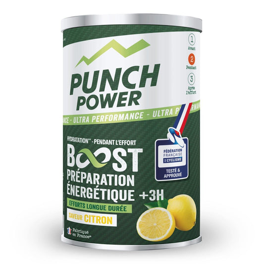 Boisson Energétique Boost +3h Saveur Citron PUNCH POWER