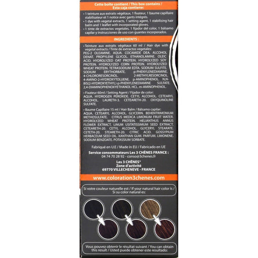 Permanente Farbe 4a Iced Brown Ammoniakfreie Farbe und Pflege 3 CHENES