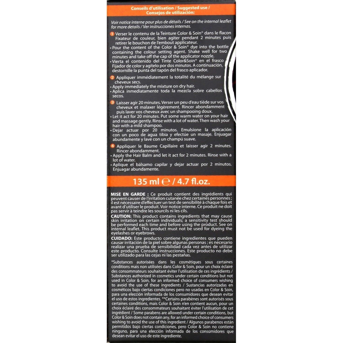 Permanente Farbe 4a Iced Brown Ammoniakfreie Farbe und Pflege 3 CHENES