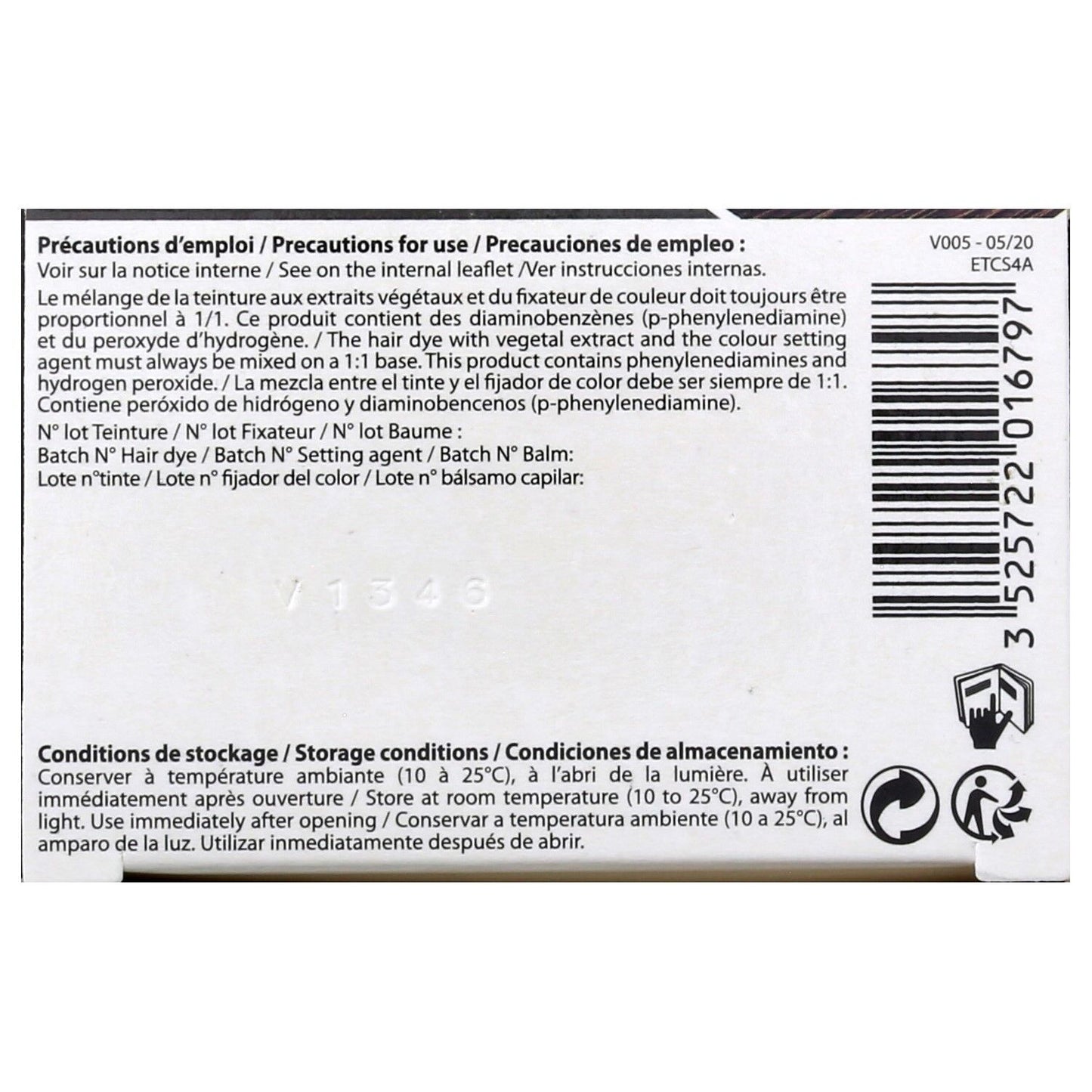 Permanente Farbe 4a Iced Brown Ammoniakfreie Farbe und Pflege 3 CHENES