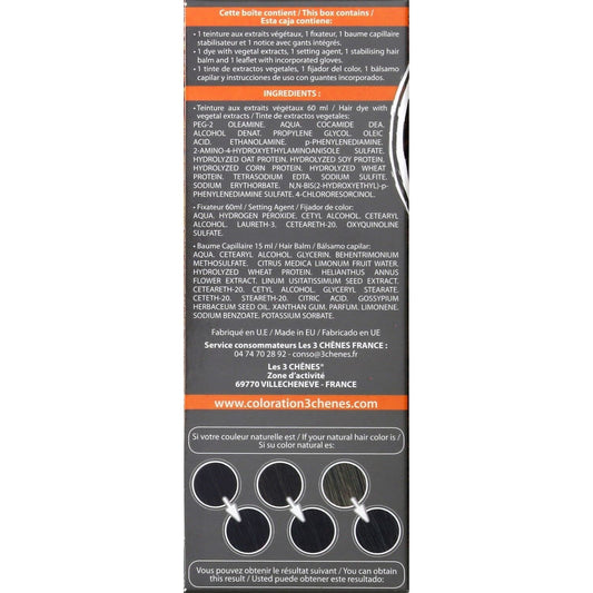 Permanente Farbe 2a Azurbraun Ammoniakfreie Farbe und Pflege 3 CHENES