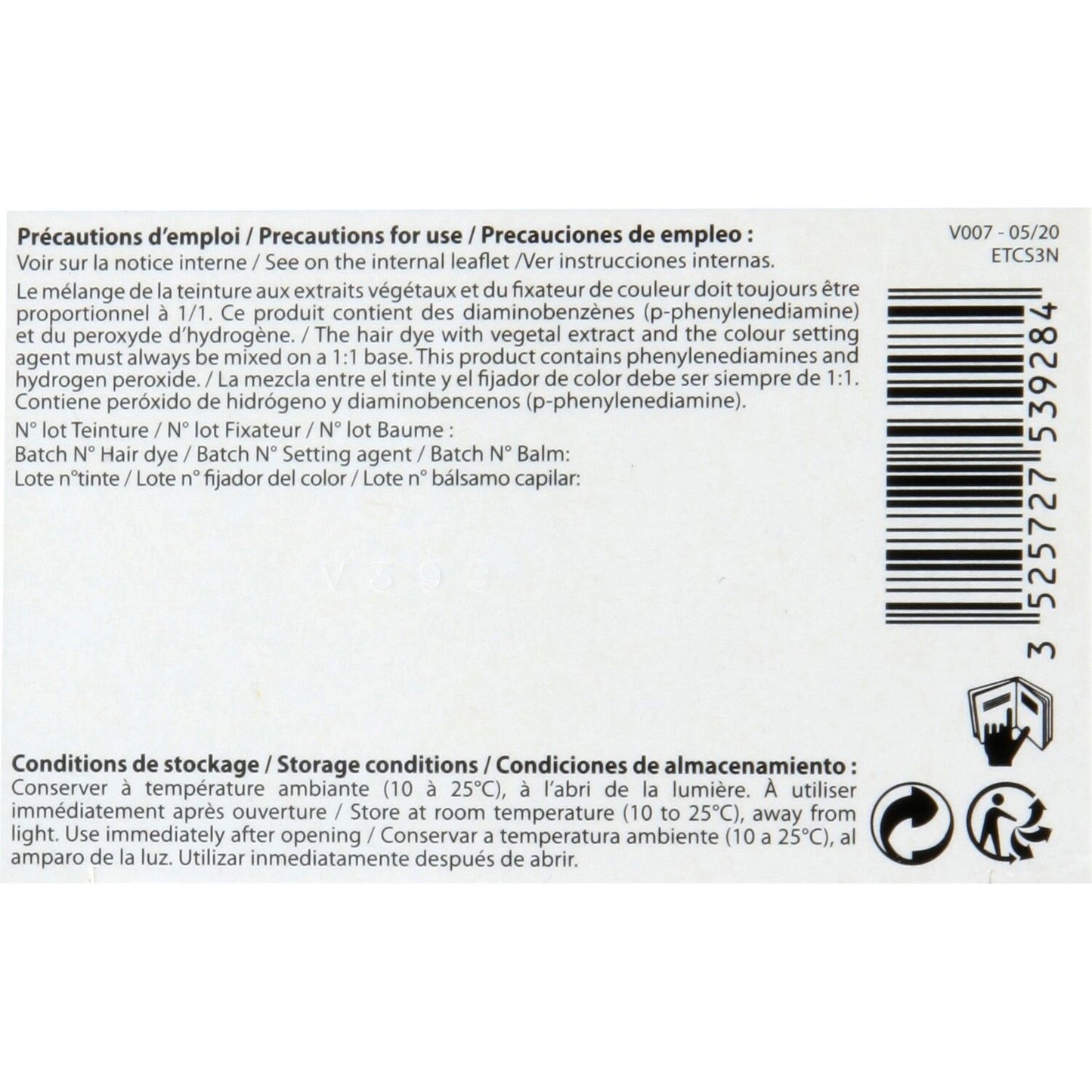 Coloration Permanente Châtain Foncé 3N Sans Ammoniaque Color et Soin 3 CHENES