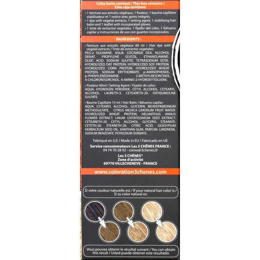 Permanente Coloration 9n Honigblond Ammoniakfreie Farbe und Pflege 3 CHENES