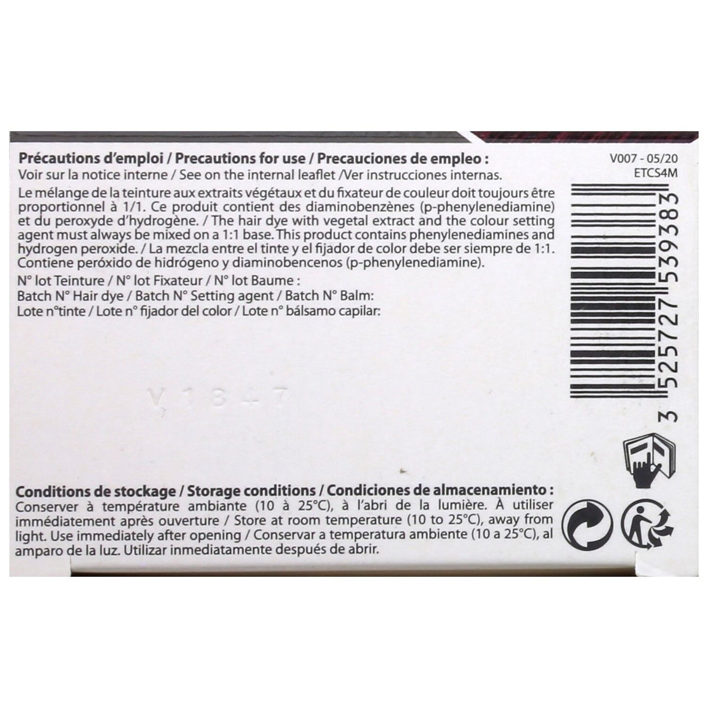 Permanente Farbe 4m Mahagonibraun Ammoniakfreie Farbe und Pflege 3 CHENES